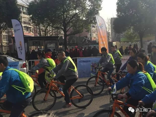 上海滬工閥門廠參加“2017年嘉定企業文化年”企業職工騎游活動(圖5)